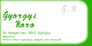 gyorgyi moro business card